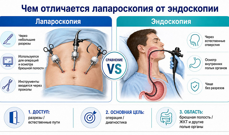Чем отличается лапароскопия и эндоскопия